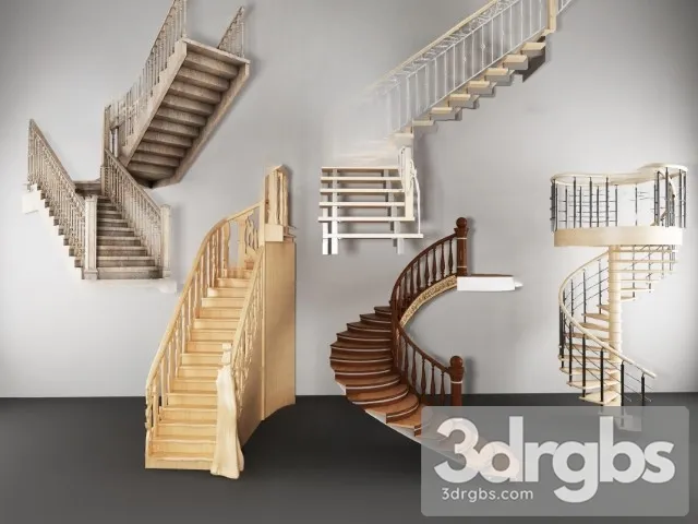 China Stair 22 3D Model Free