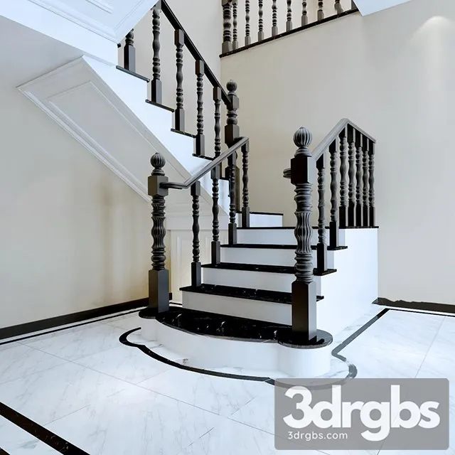 China Stair 24 3D Model Free
