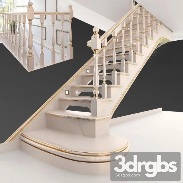 China Stair 25 3D Model Free