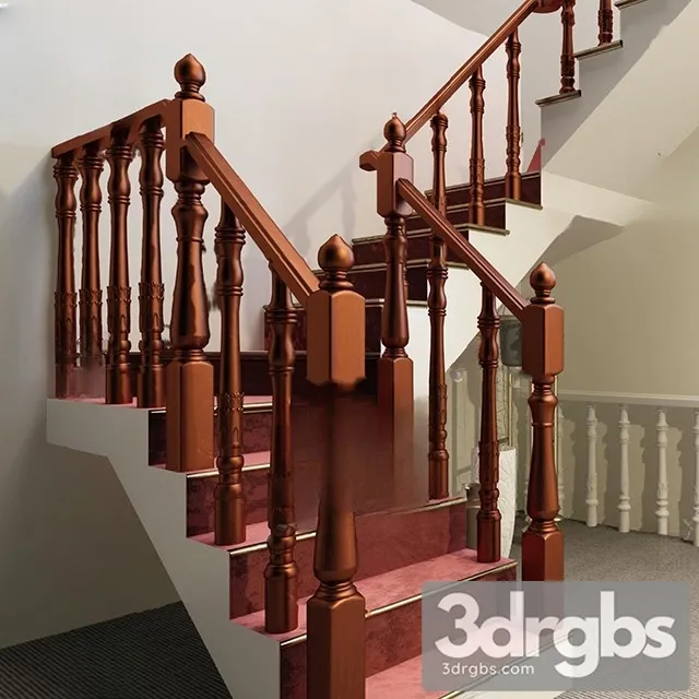 China Stair 26 3D Model Free