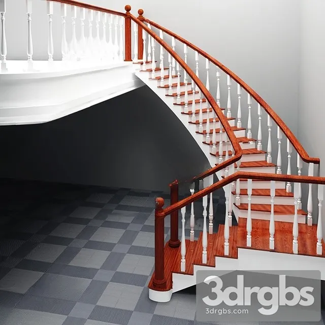 China Stair 27 3D Model Free