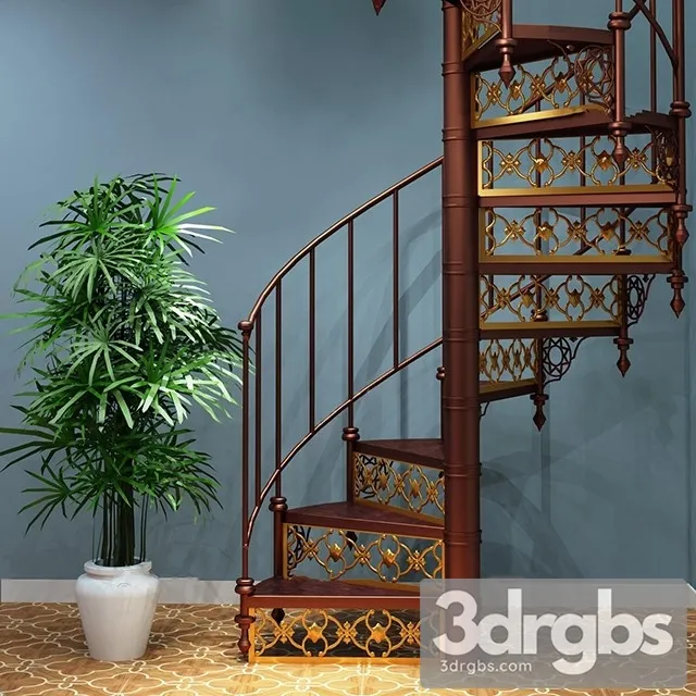 China Stair 31 3D Model Free