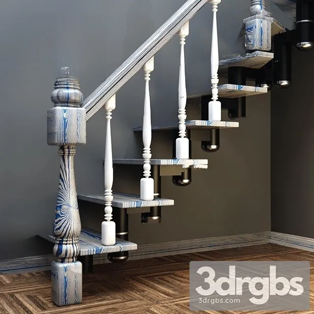 China Stair 34 3D Model Free