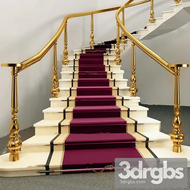 China Stair 35 3D Model Free
