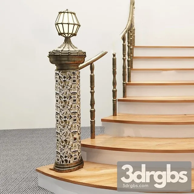 China Stair 37 3D Model Free