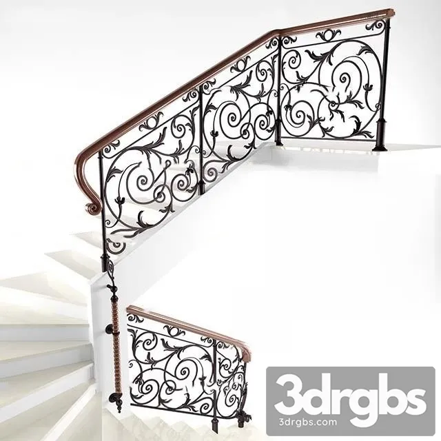 China Stair 45 3D Model Free