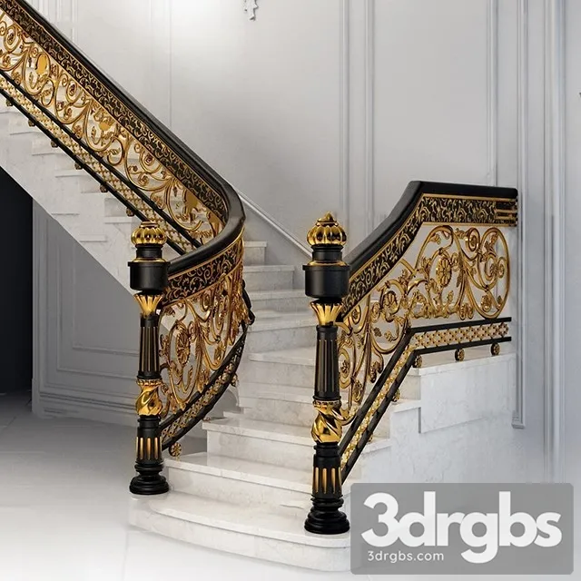 China Stair 48 3D Model Free