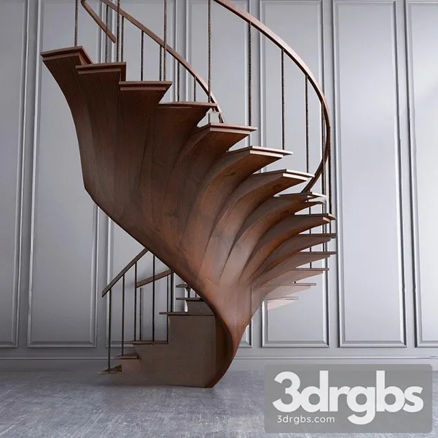 China Stair 49 3D Model Free