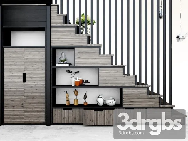 China Stair 54 3D Model Free