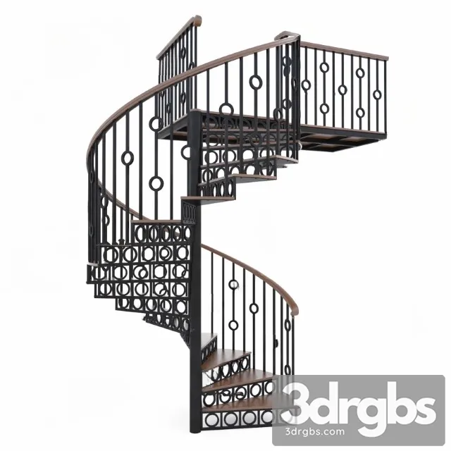China Stair 56 3D Model Free