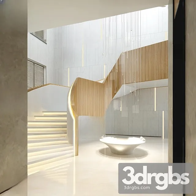 China Stair 7 3D Model Free