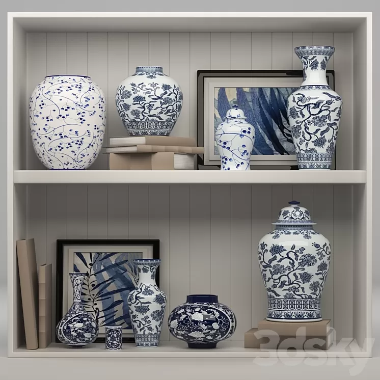 Chinese ceramic vases 3D Model Free