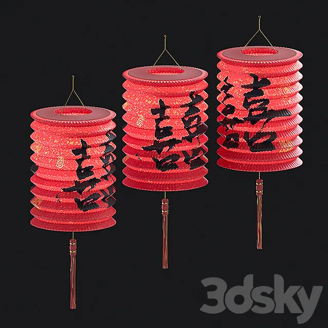 Chinese lantern 2 Chinese Lantern 2 3D Model