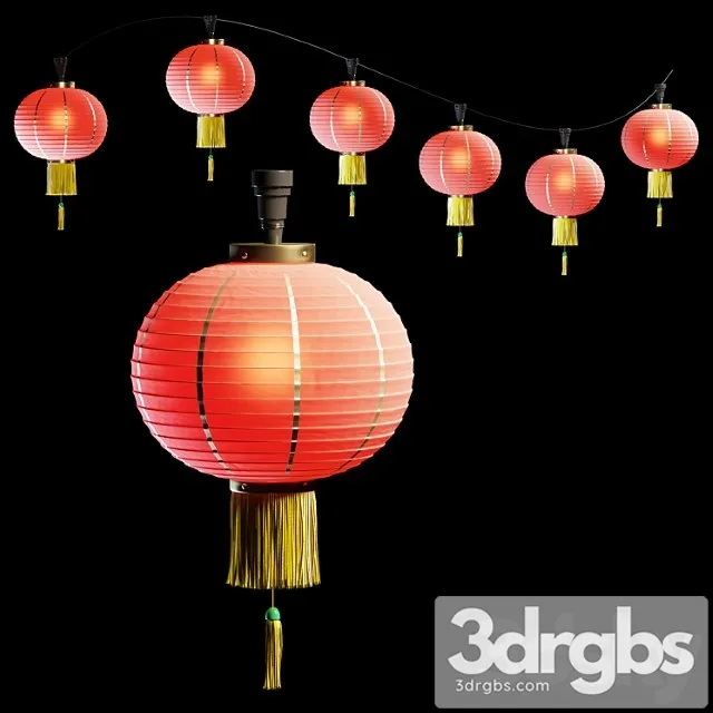 Chinese lantern 3D Model Free