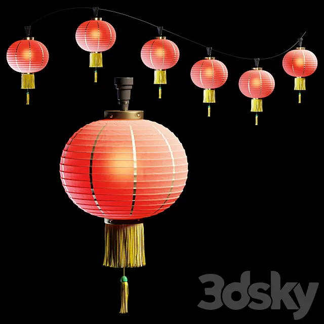 Chinese lantern 3D Model