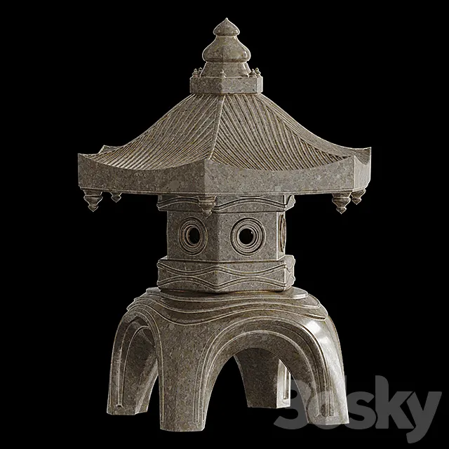 Chinese lantern 4 3DModel