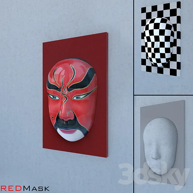 Chinese Mask 3D Model