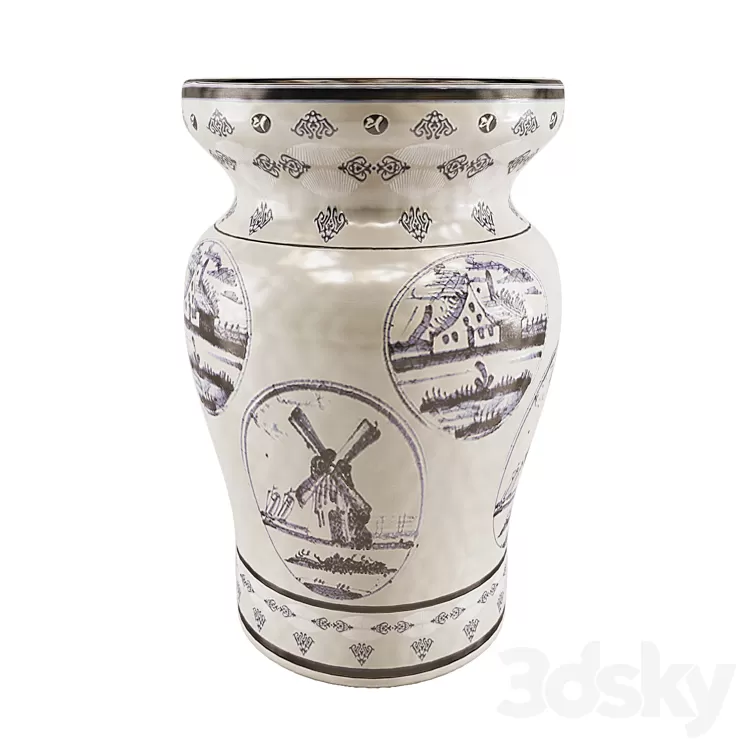 Chinese Vase 04 3D Model