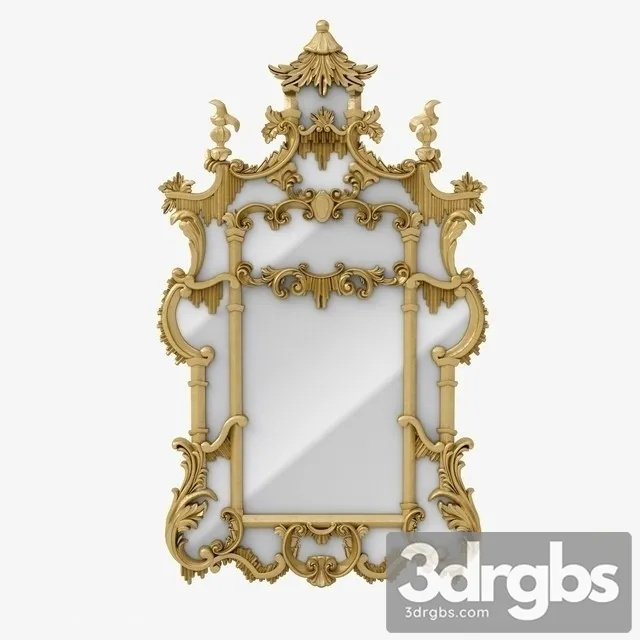 Chinoiserie Mirror 3D Model Download