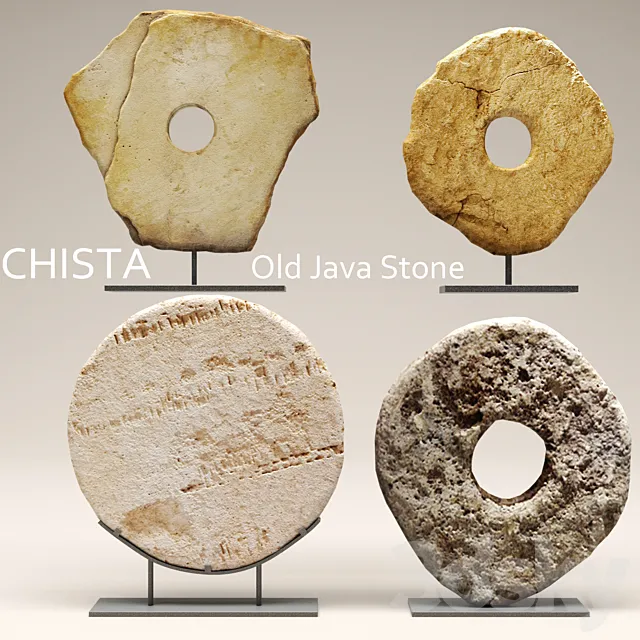 Chista Old Stone figurine stone decor 3D Model