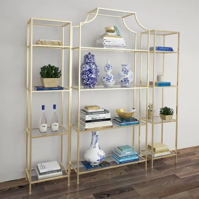 Chloe Etagere_Gold iron shelf 3D Model