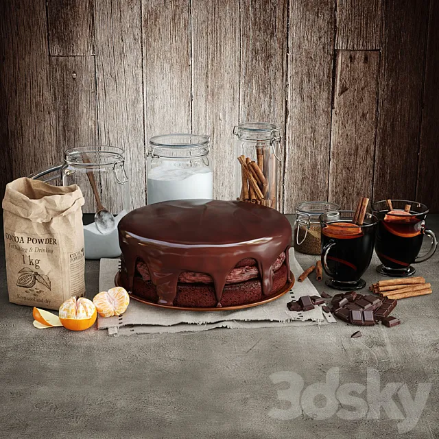 Chocolate Cake 3DModel