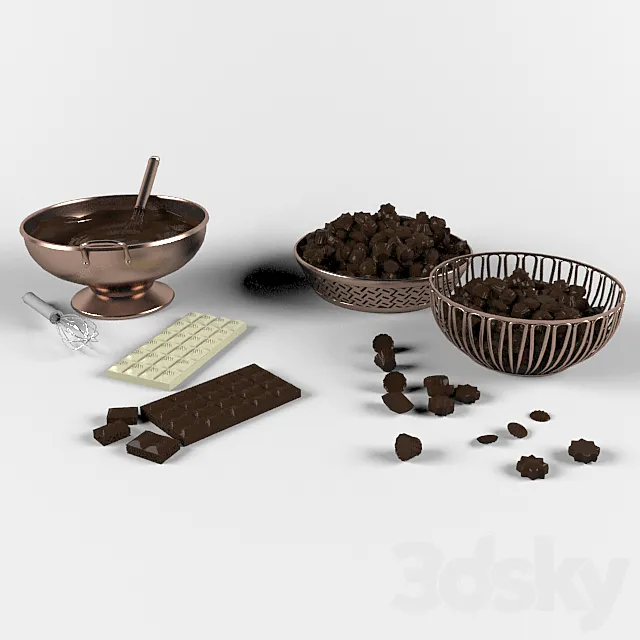 Chocolate set 3DModel