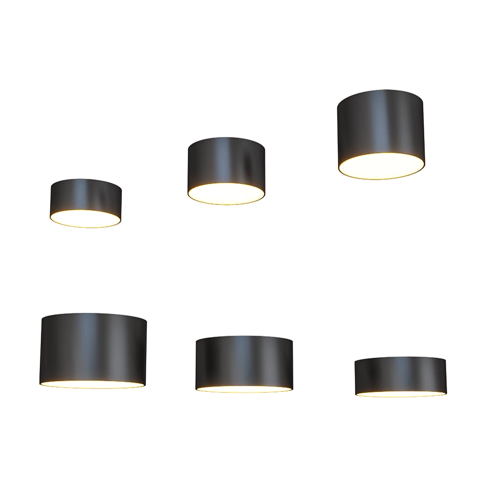 Chors - Surface mounted lamp Luno 3D Model