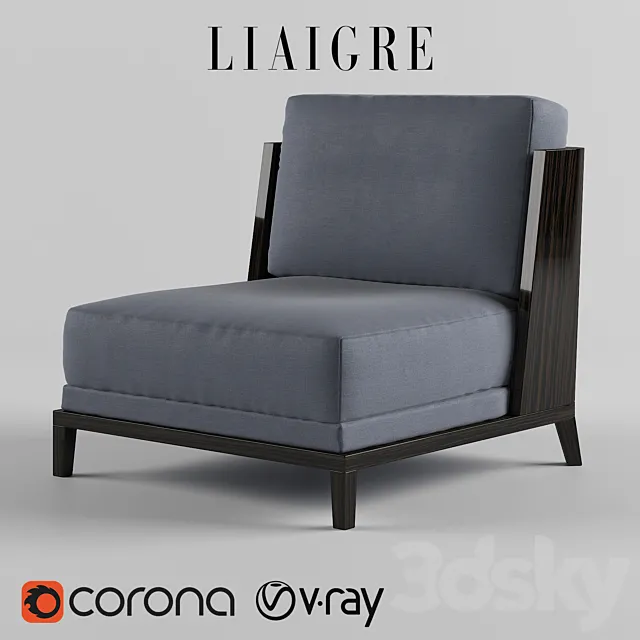 Christian Liaigre Aspre Armchair 3DModel