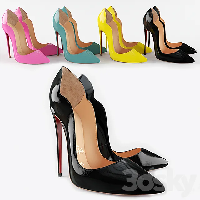 Christian Louboutin Hot Chick 130mm Pumps 3D Model