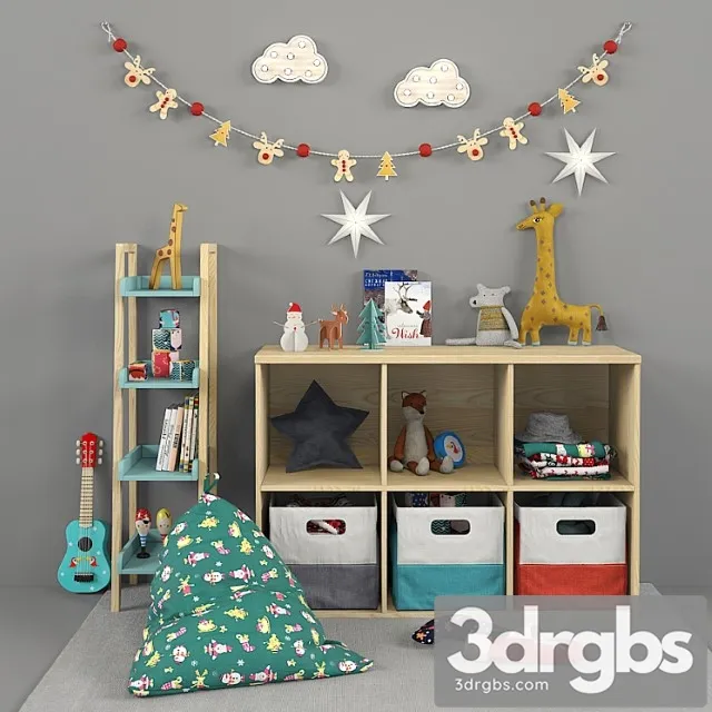 Christmas Decor For Nursery 01 3D Model Free