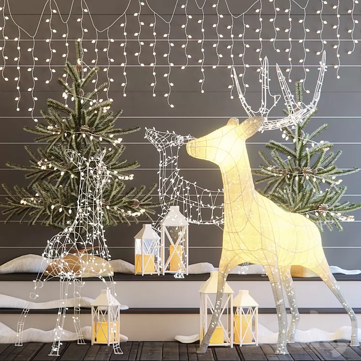 Christmas decorations 1 3D Model