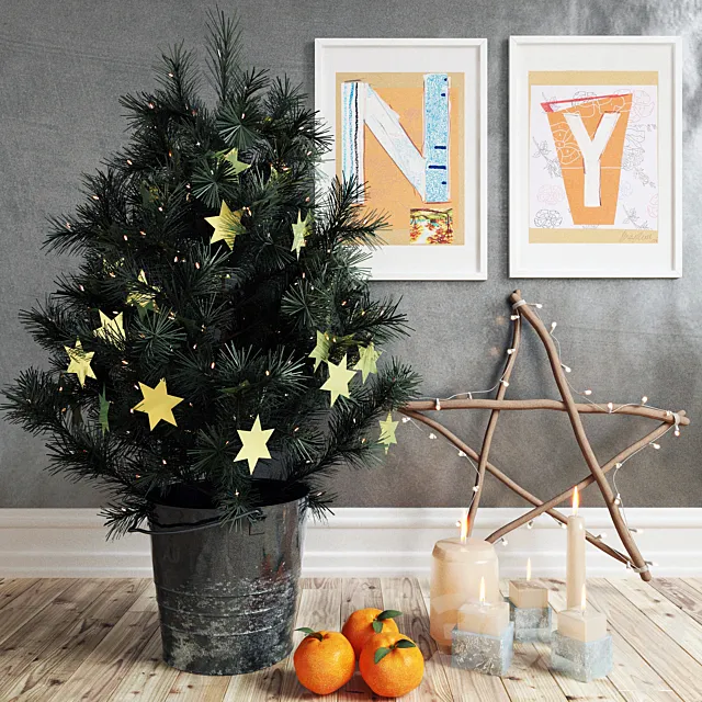 Christmas decorations 3D Model