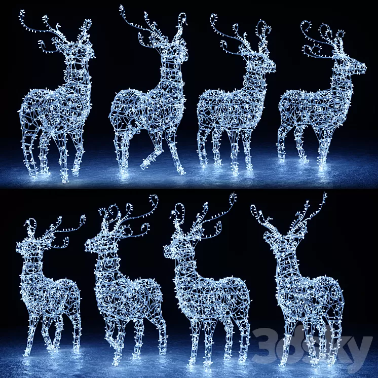 Christmas deer 3D Model