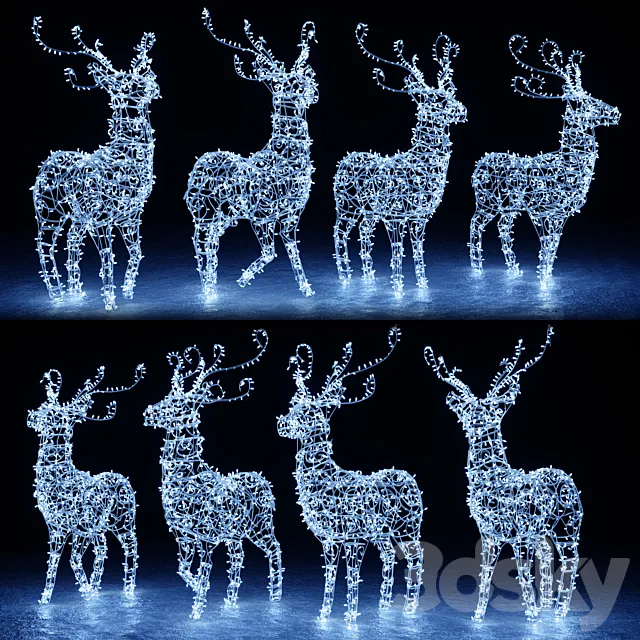 Christmas deer 3D Model