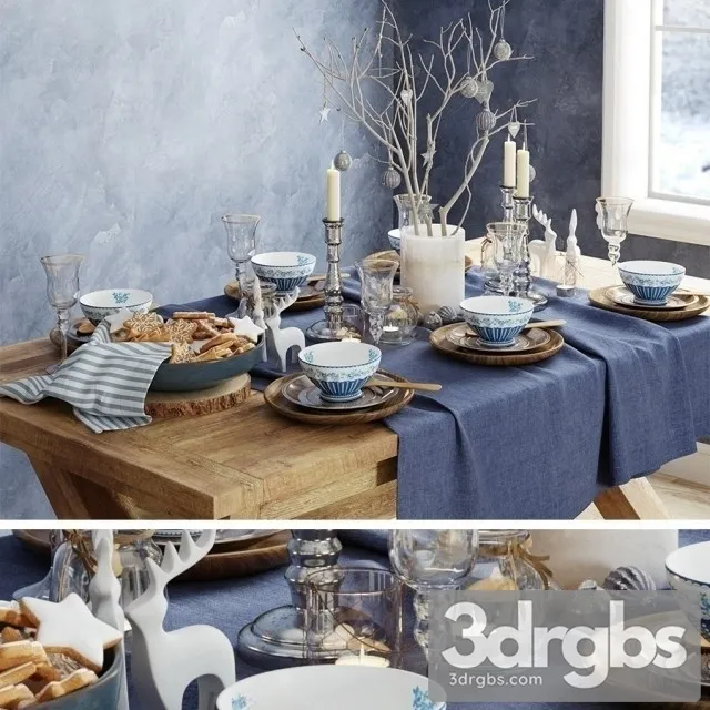 Christmas Set 02 3D Model Download