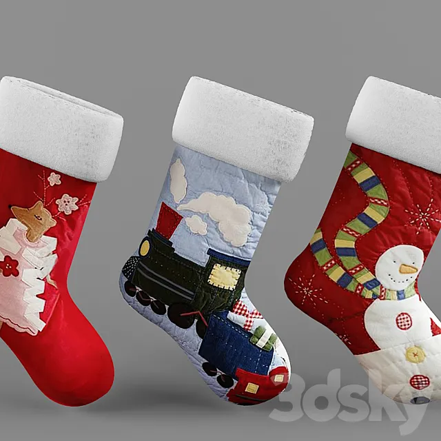 Christmas socks 3DModel
