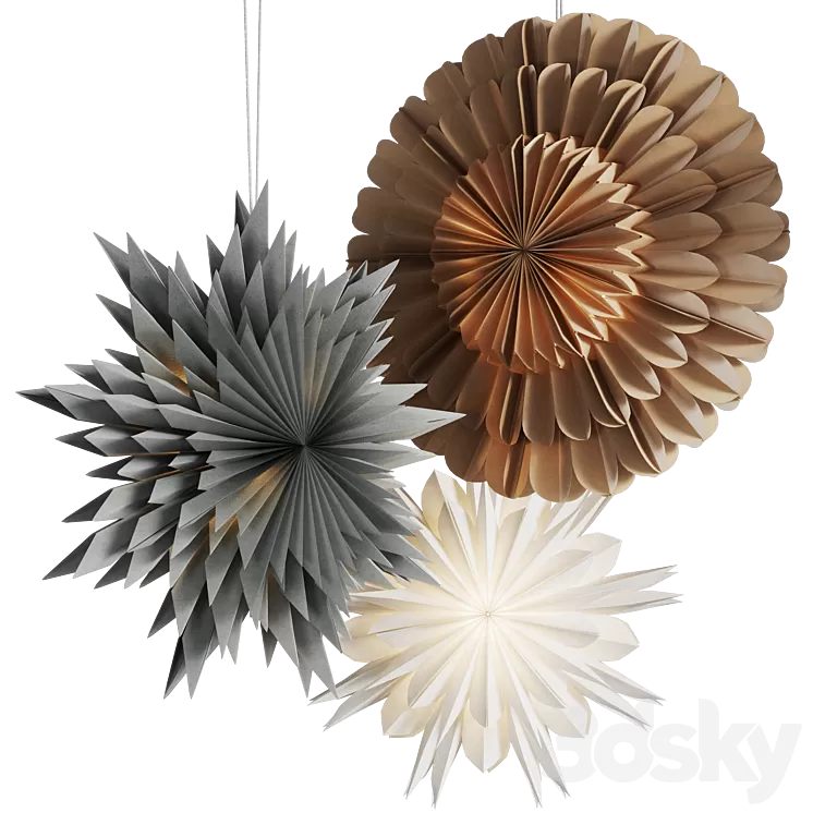 Новогодний декор от Nordic Nest 3D Model Free Download