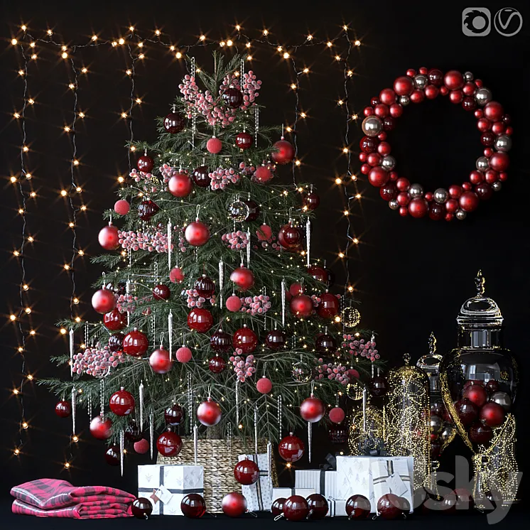 Christmas tree 11 3D Model Free