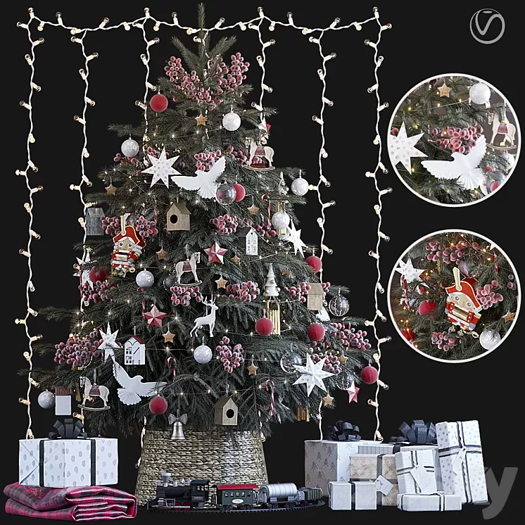 Christmas Tree 6. Vray