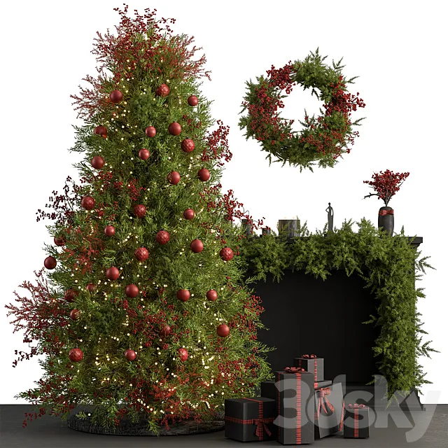 Christmas Tree and Decoration 46 3D Model