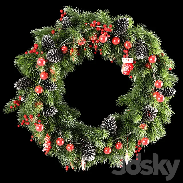 Christmas wreath 3DModel