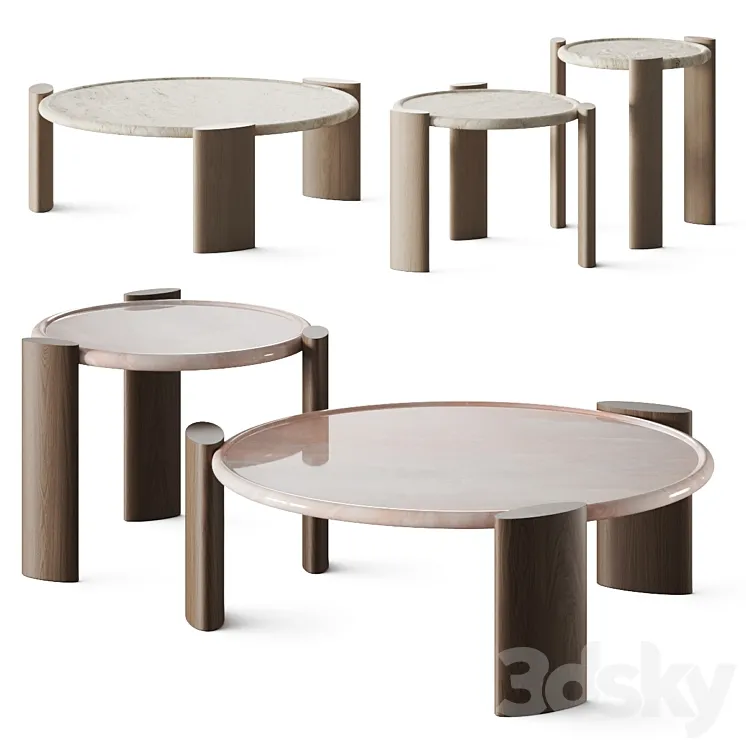 Christophe De Sousa Colonna Coffee Tables 3D Model Free