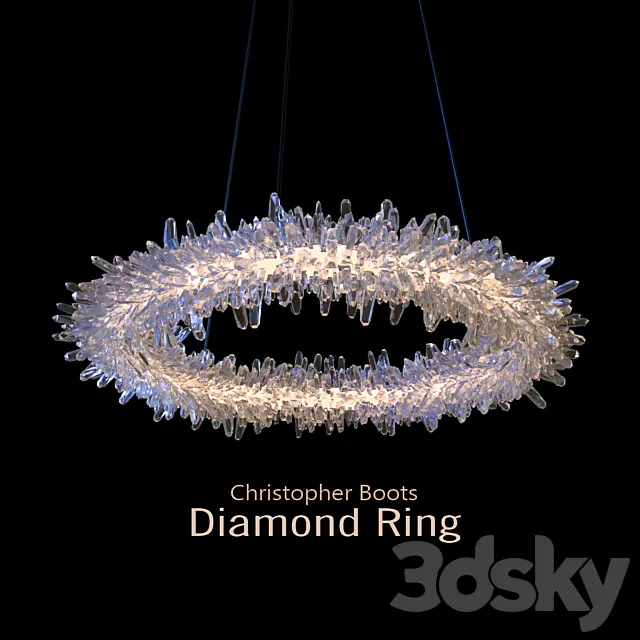 Christopher Boots Diamond Ring 3DModel