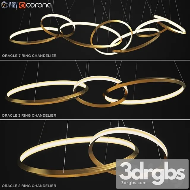 Christopher boots oracle light ring set 3D Model Download