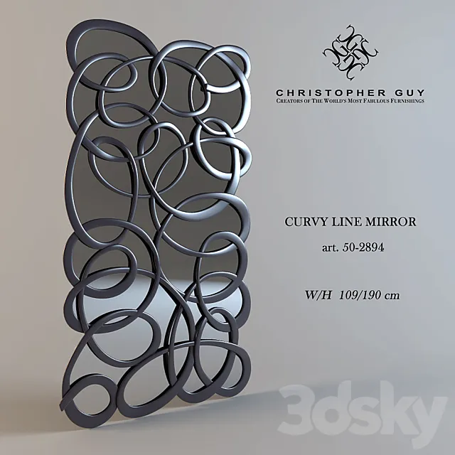 Christopher Guy _ Curvy Line Mirror 50-2894 3DModel