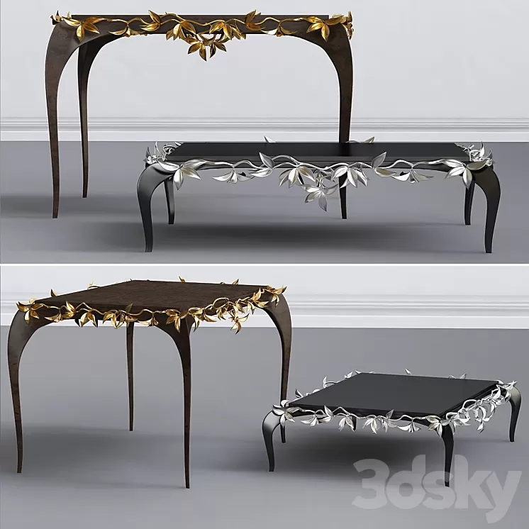 Christopher Guy Millefeuilles Console Table 3D Model