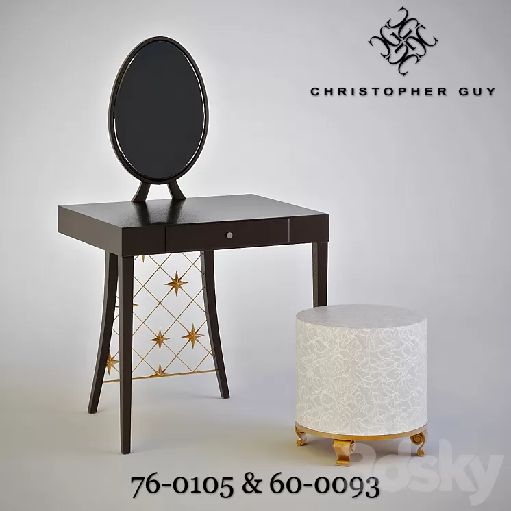 Christopher Guy \/ Table 760105 & Ottoman 60-0093