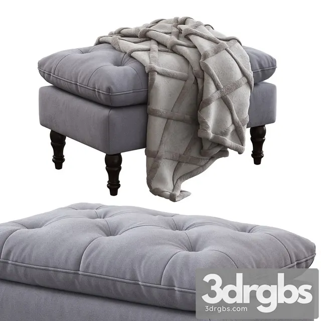 Christopher Knight Home Tufted Ottoman 3D Model Free