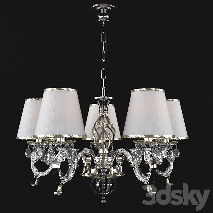 Chrome Chandelier 3D Model